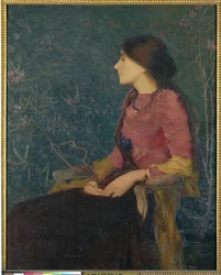 Seated Portrait of Thadee-Caroline Jacquet, later Madame Aman-Jean, before 1892
